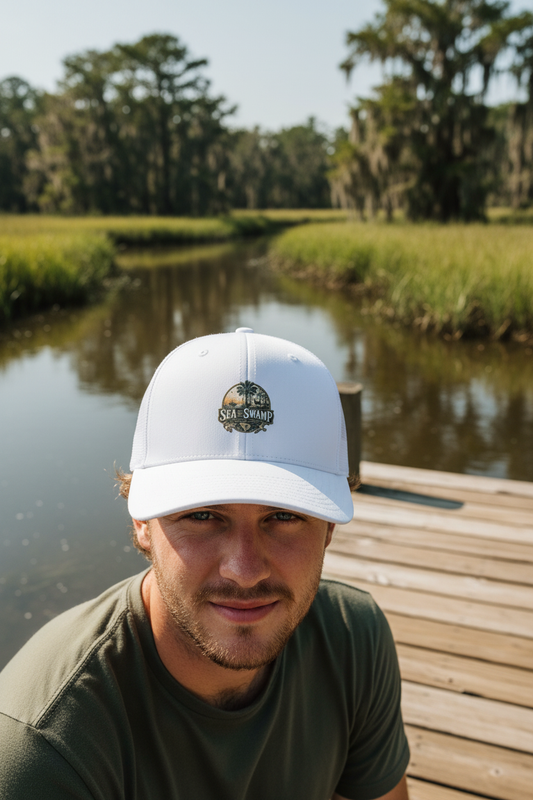 Trucker Hat - White Close-up