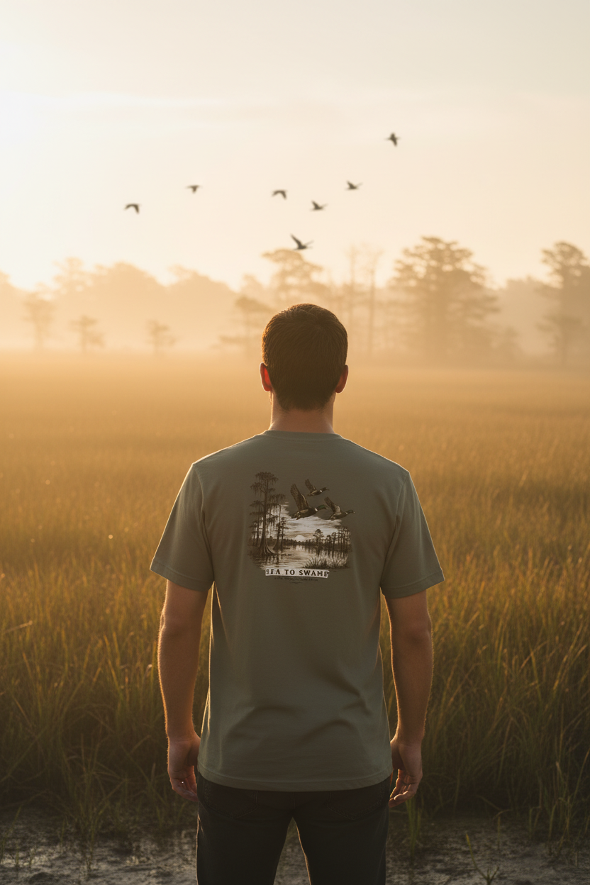 Morning Flight Tee – Lifestyle Back View